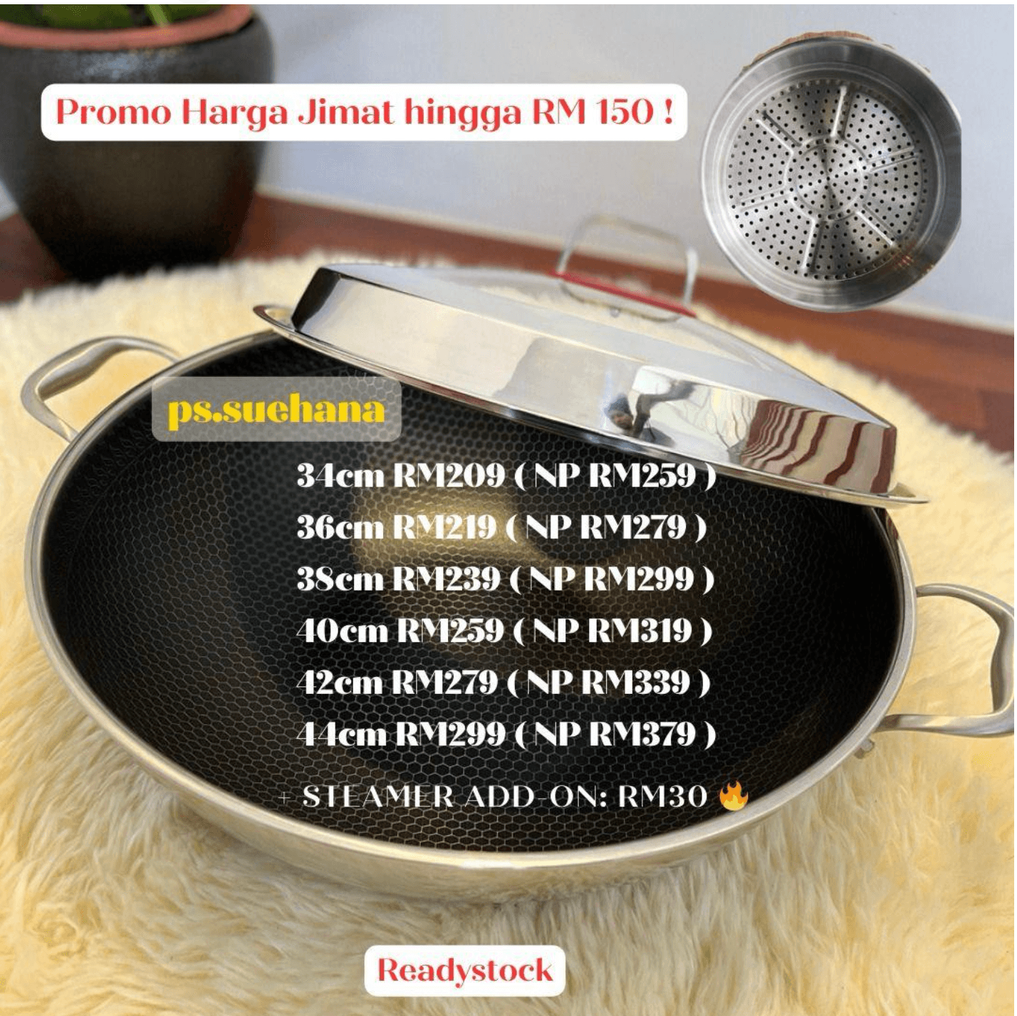 Large size honeycomb pans